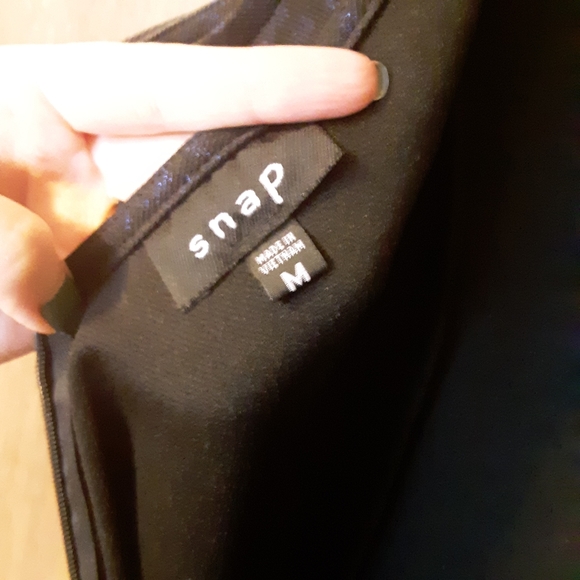 Snap blue black leopard print party dress - Picture 5 of 6